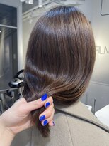 フィルムス 表参道(FILMS)&nbsp;レイヤーカット/ウェットへア/オリーブベージュ/表参道