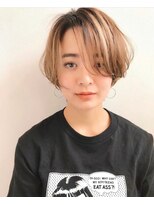 ロット 横浜(lot)&nbsp;ハンサムショート/センターパート/グラデーションカラー[横浜駅]