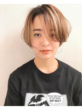 ロット 横浜(lot) ハンサムショート/センターパート/グラデーションカラー[横浜駅]