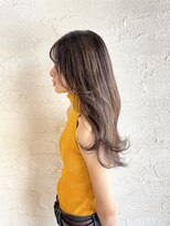 ムード マグ レーベル 南松本(MOOD Mag Label)&nbsp;【艶感シースルーバング 】韓国ヘアくびれ大人可愛いカール小顔