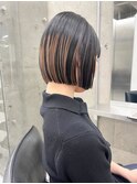 ミニボブ/アンブレラカラー/オリーブグレージュ/20代30代r-17