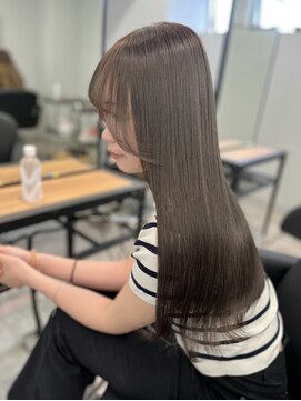 リンドトウキョウ(LINDO TOKYO) 巻いても、ストレートでも可愛い透明感グレージュカラー