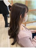 韓国風◎イヤリング オリーブベージュ透明感ミルクティー