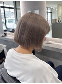 ブリーチ1回グレージュ/グレージュカラー/ベージュカラー