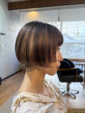 ラフ(raugh) ミニボブ アンブレラカラー