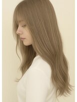 ウル(ulu)&nbsp;名東区　ミルクティーベージュカラー　レイヤー　透明感カラー