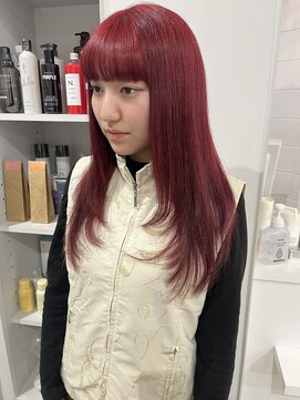 シー ヘアデザイン(see hair design) レッドカラー
