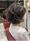 ボリュームパーマボブ