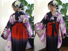 長時間でもくずれにくい着付け・ヘアセットお任せください◎