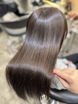 ロンド 表参道店(Lond) ミディアムレイヤーカット/髪質改善/韓国/黒髪/小顔/前髪