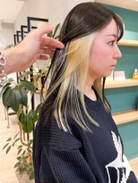 エミス バイ メルト 吉祥寺(emis by melt) 【堀惠】インナーカラー抜きっぱなしブリーチ吉祥寺20代30代40代