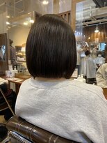 サンドレオ 新宿店(sand Leo)&nbsp;顔周りカット/縮毛矯正/ダークブラウン/コーラルピンク