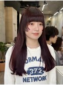 カシスカラー/暖色/似合わせ顔周りカット/イメチェン/恵比寿