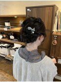 ヘアセット/お呼ばれヘア/ショート/結婚式ヘア