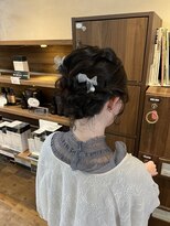 ココカラヘアー ニコ(cococara hair nico)&nbsp;ヘアセット/お呼ばれヘア/ショート/結婚式ヘア