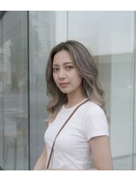 アッシュ 川崎店(Ash)&nbsp;バレイヤージュ　ミルクティー