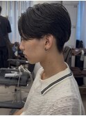 メンズ/ニュアンスパーマ/センターパート/池袋メンズカット