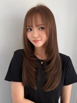 リエンスクレア(RIENS xrea)&nbsp;髪質改善ストレート｜ブラウンベージュ｜レイヤー｜山本優舞