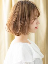 カバーヘア ブリス 志木南口駅前店(COVER HAIR bliss)&nbsp;透明感カラーシアーバング抜け感エアリーボブパーマ20代30代325Z