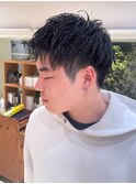 爽やかアップバング×束感でキマるメンズショート/清潔感男子