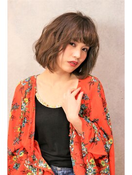 コマ(coma) 【coma中野】ラフカールが可愛い♪質感ボブ♪