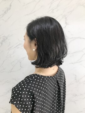 パティオン(PATIONN) コスメパーマ×セミウェットワンレンボブ【表参道青山原宿】