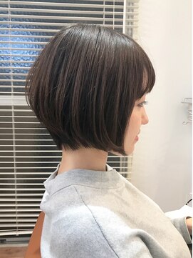 レンク(LENC) Coast.ショートボブ×切りっぱなし×ベージュブラウン