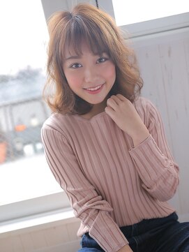 アグ ヘアー ボニー 三田駅前店(Agu hair bonny) 大人可愛いラフウェーブボブディ