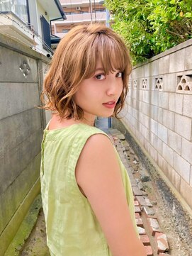 フラミューム 静岡(flammeum) ゆるふわボブ