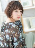 ★ダークグレージュカラーレトロガーリーボブ10代20代30代★9
