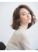 ふんわりパーマボブ
