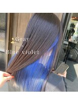 トッカ(tocca)&nbsp;グレー×ブルーバイオレット