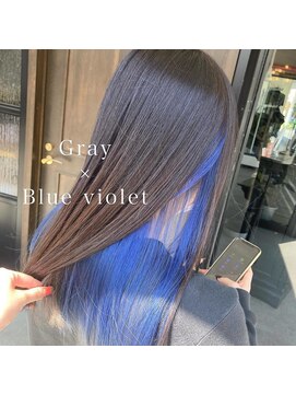 トッカ(tocca) グレー×ブルーバイオレット