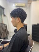 MEN’S HAIR マッシュパーマアッシュブラックカルマパーマ