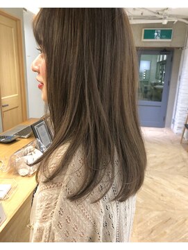 ローレン(LOREN) 透明感髪質改善ベージュダブルカラーミルクティーグレージュ