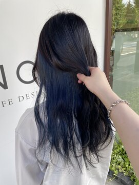 ブランシェ 名鉄小幡駅前店 インナーカラー×ブルーブラック