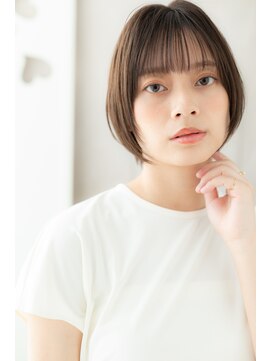 カバーヘアアンドスパ ブリス 浦和(COVER HAIR&SPA bliss) シースルーバングひし形ショートマッシュボブZ浦和20代30代40代