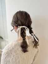 ユーフォリア 青山(Euphoria)&nbsp;ツイン編みおろし/お呼ばれヘア/ヘアセット＊担当yuki