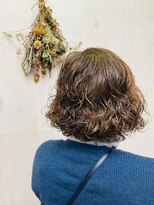 プランタン(Printemps)&nbsp;外国人風パーマ大人かわいい小顔ボブ☆シースルー前髪