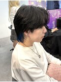 ネイビーブルー　インナーカラーメンズ　MOMO