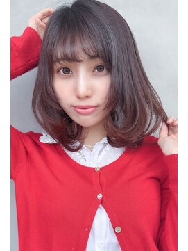 シェラムール(chez L'amour) (chezlamour/市川)大人可愛いフェアリーピンクアッシュボブ♪