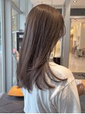 オリーブベージュカラー*透明感カラー*レイヤーカット*髪質改善