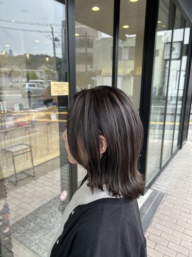 ノヴェル 塩釜店(NOVEL) グレージュウルフ20代30代40代50代ハイライトウルフ