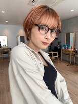 セイドット オモテサンドウ(Say. omotesando) Say.ひし形ショートくびれショートレイヤーベビーピンクベージュ