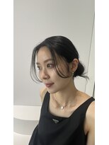 エヌ 大阪梅田店(enu)&nbsp;艶カラー顔周りカット