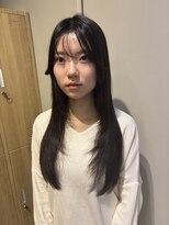 ローレンジウ(LOREN JU)&nbsp;ミディアムヘア/暗めカラー/グランマッシュ/名駅/レイヤーカット