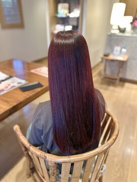 ユウヘアー 石川橋店(U Hair) 秋におすすめ！ワインレッドカラー