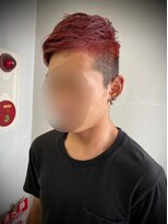 モナン 渋谷(Monan)&nbsp;ソフトモヒカン×ワインレッド