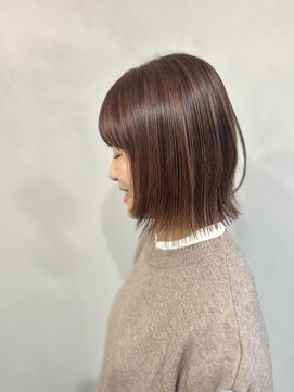 エイム(Aem.) 冬のあったかカラー×ワイドバングボブ