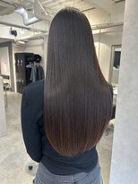 ソワンドゥブレスシエン 堀江店(soin de brace CIEN)&nbsp;韓国風ロング×前髪×ラベンダーグレージュ